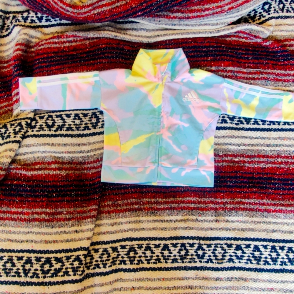 Adidas multi color infant track suit Size 6 months NWOT